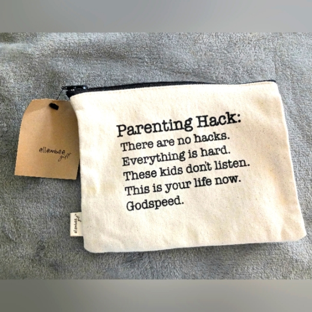 Zip pouch NWT parenting lesson made of canvas